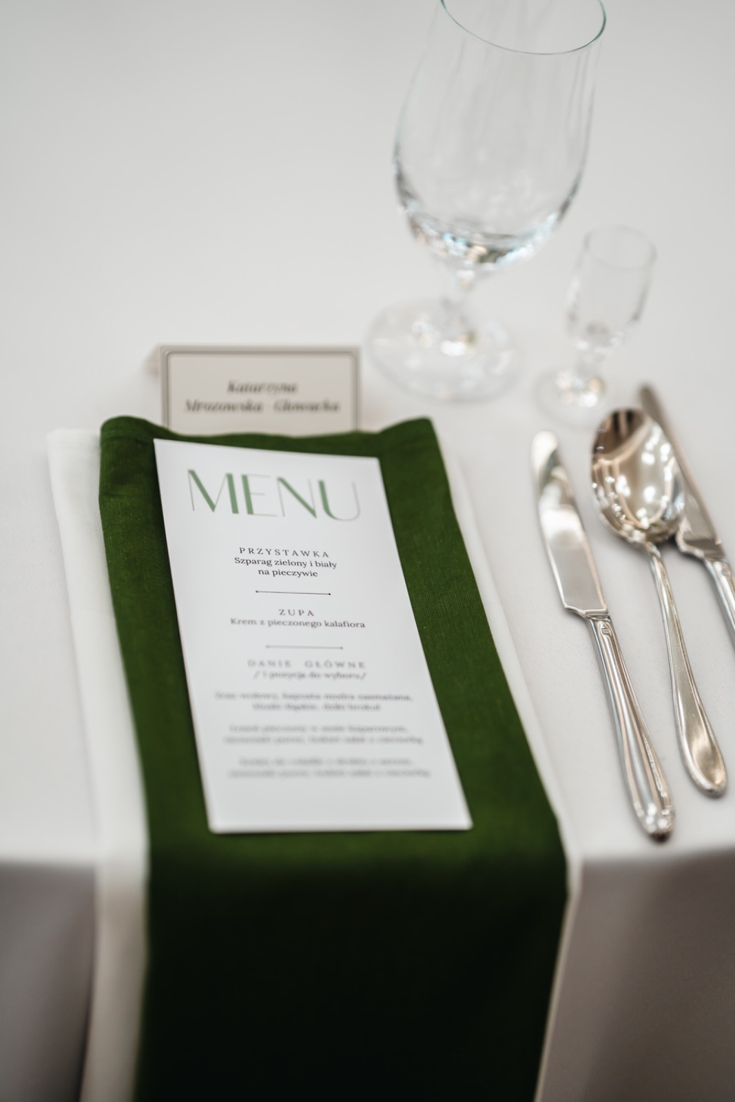 Mariage sans gluten et végétarien - un menu pour les invités au régime