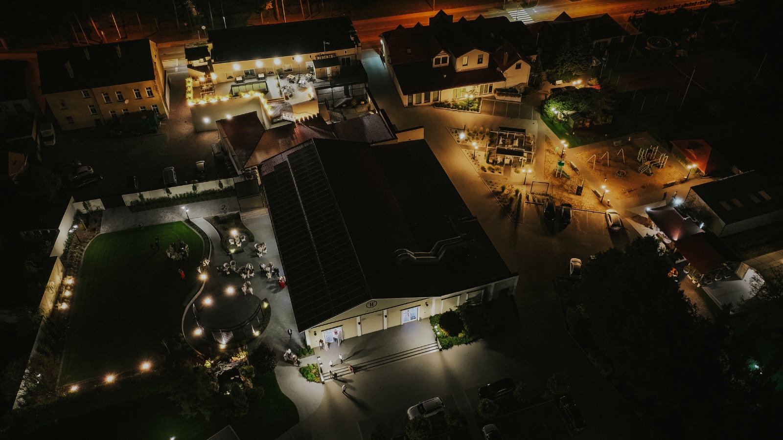 Hotel Toscania z lotu ptaka - Włoszakowice koło Leszna